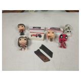 Toys Star Wars figures, tractor train gun grips