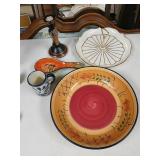 5 decorator pieces bowl candle holder and more