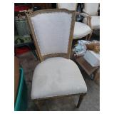 Designer chair needs cleaning.