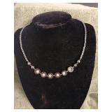 Unusual, hemotite necklace.
