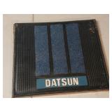 NOS Datsun rubber back floor Mat thick in plastic