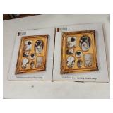 2 new gold collage picture of frames 13 x 16.