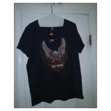 Harley Davidson T-shirt girls v-neck size 2X