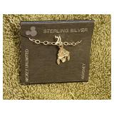 Sterling Disney goofy necklace, 18 inches.