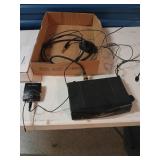 Cordless microphone system microphone  headphones