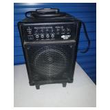 PA system pyle pro on wheels with handle works
