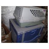 2 pet carriers