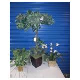 3 Artificial plants.