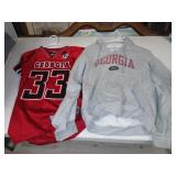 2 university Georgia Jersey and jacket bulldogs.