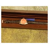 Vtg Rare RED face Disney SII unused watch 1990s