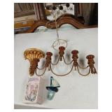 Shelf candle holder metal ship hook Jan hagaro