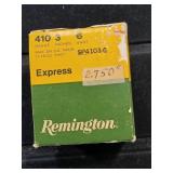 410 3' 6 shot Remington express shot shells