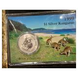 1998 silver kangaroo royal Australia mint 1oz