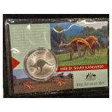1998 silver kangaroo royal Australia mint 1oz