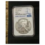 2023 silver Eagle NGC MS70  US mint, 999