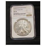 2016 -W burnished silver eagle NGC MS70 Us mint