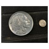 1913 large copy buffalo nickel display