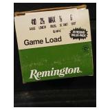 Remington game load shotgun shells. 6 shot 2.5'