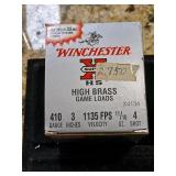Winchester 3 inch 4 shot 410 shotgun shells