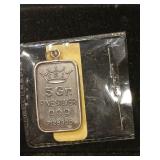 5 grams 999 silver pendant 7128300