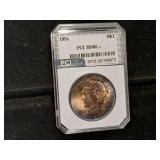 1924 piece dollar PCI MS 65 plus great toning.
