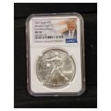 2021 US silver Eagle 1 oz 999 NGC MS70 Trump