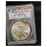 2011 -W PCGS SP70 BURNISHED SILVER EAGLE