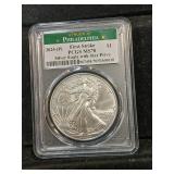 2024-P US silver Eagle 1 oz 999 NGC MS70 *privi