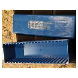 PCGS slabbed coinholder blue holds 20 coins.