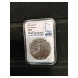 2024 US silver Eagle NGC. MS70.