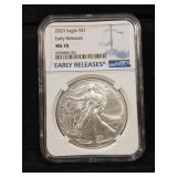2023 US NGC MS70 Silver eagle 999