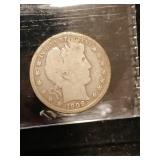 1908-D Barber silver half dollar