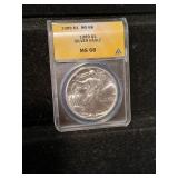 1989 American silver Eagle ANAC MS68