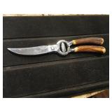 Boker, shears horn handle vintage.