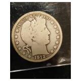 1912 Barber silver half dollar