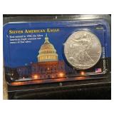 2000 silver Eagle, 1 oz 999.