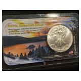 2001 silver Eagle, 1 oz 999.