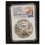 2021 US silver Eagle 1 oz 999 NGC MS70 TRUMP