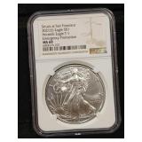 2021-S silver Eagle, 1 oz 999 type 1 NGC MS69