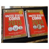 2014 2013 2 red books coin books.