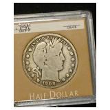 1908 Barber silver half dollar