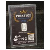 Prestige 999 silver 1 grain. JASHUA Lockard