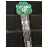 Killians red beer tap handle.