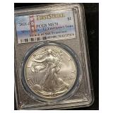 2021-S US silver Eagle PCGS MS70