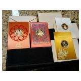 4 Franklin munt Christmas medals 1970s  in the