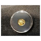 One 100th of an ounce, gold coin, money, metals,