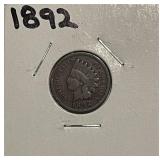US 1892 Indian Cent