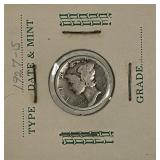 US 1927S Silver Mercury 10c