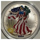 US 2000 Silver Eagle Colorized