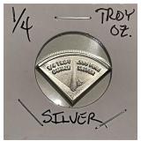 1/4 Troy Oz. Silver Art Bar